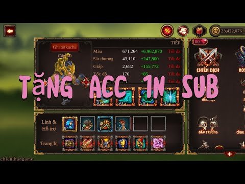 EPIC HEROES WAR TẶNG ACC 1N SUB CHO AE