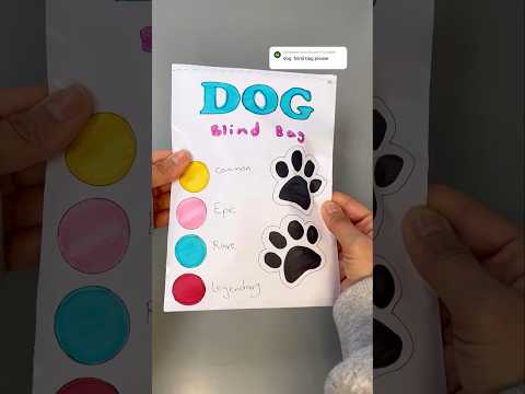 Dog blind bag! #blindbag #papercraft #asmr #diy #papersquishy #blindbagopening #asmrunboxing #craft