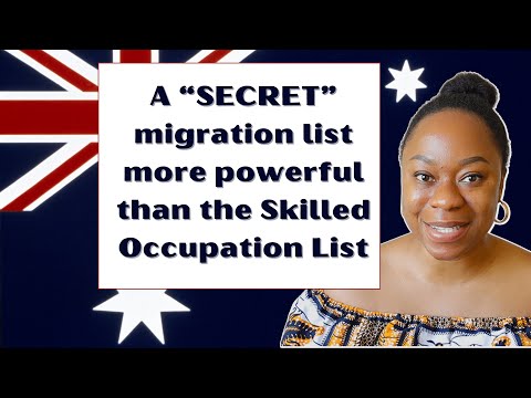 This "SECRET" list is MORE POWERFUL than the Skilled Occupation List for Australia migration.