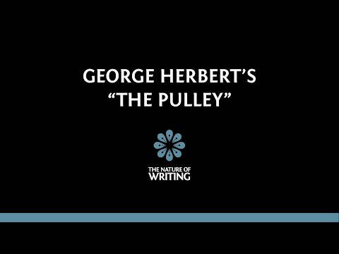 Explanation of "The Pulley," by George Herbert