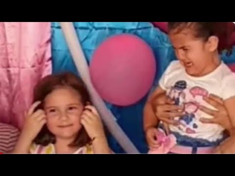 Niña le sopla a la vela del pastel de su hermana y se vuelve viral