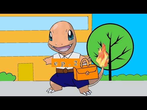 Little Charmander 🔥 at school 🏫 ( ep.2 )