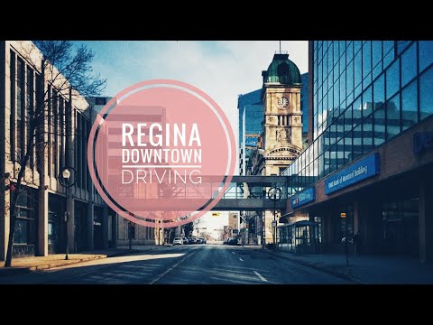 Driving Downtown-Regina, Saskatchewan, Canada