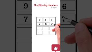 Comments Missing Numbers ||Reasoning trick #shorts #smartstudy