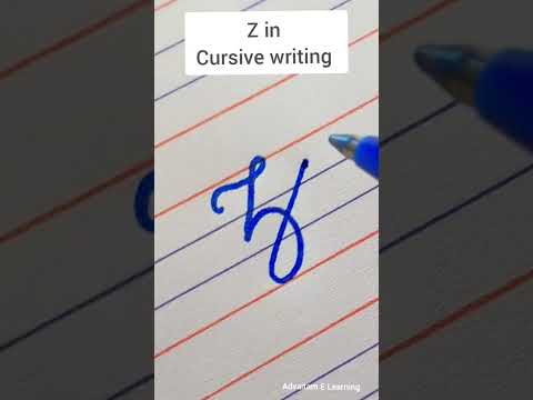 🔥 Z in cursive writing #shorts #shortsfeed #gelpen #cursivewriting #ytshorts whatsapp status video