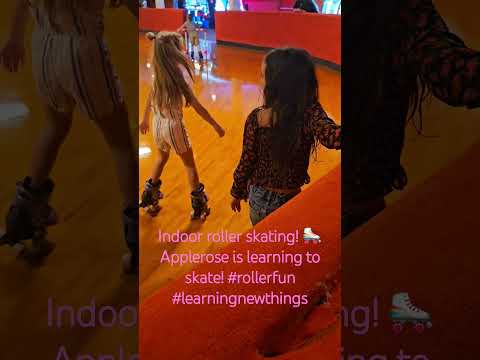 Indoor roller skating! 🛼 My gdaughter is learning.👧⛸️ #familyfun #learningnewthings #grandparentlife