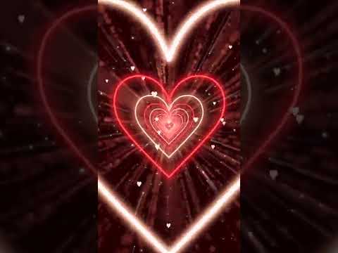 Heart Background ❤️Red Heart Tunnel | Animated Background | Wallpaper Heart | Neon Heart Tunne