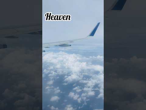 Traveling for new destination | beautiful cloud view from flight #travel #clouds #shorts #viral