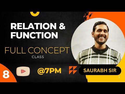 Relation & Function All basics & Types of Relation #class12 #class11 #bysaurabhsir #vtknowledgeworld