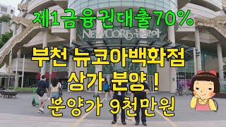 경기도 부천시 상업시설분양 부천뉴코아백화점상가분양 / 제1금융권대출70% / 분양가9천만원 / 이랜드가 월세보장 1666-1061