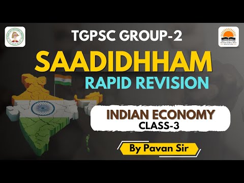 SAADHIDHHAM GROUP-2 | Indian Economy  for TGPSC GROUPS | Demographic Features-3 | by Pavan Sir |