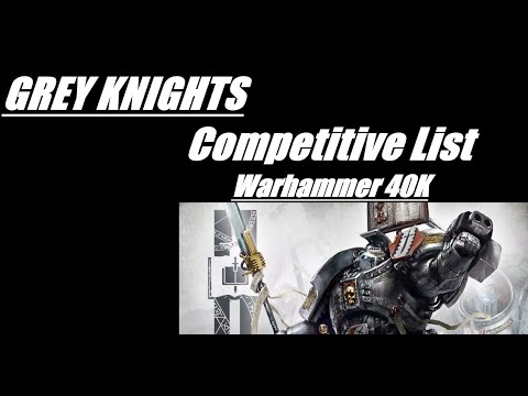 Grey Knights Competitive List Warhammer 40K 10th Edition Teleport Strike Force.