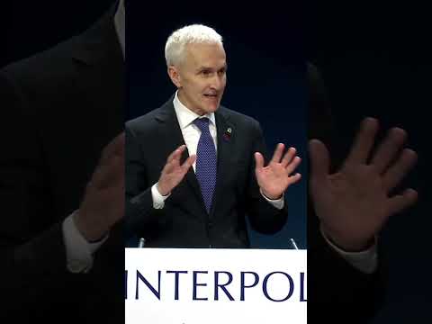 "Thank you. Merci. Gracias. Shukran." - Jürgen Stock - 92nd INTERPOL General Assembly