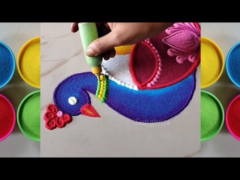 Best Rangoli Tricks by Sangeeta| Deepavali, Sankranti, Dhanteras and Diwali Simple Rangoli