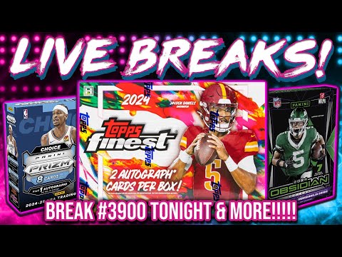 BREAK #3900 & MORE!!! | Obsidian & Finest NFL + Prizm NBA + Bowman + WWE & More (RGL 3892-3903)