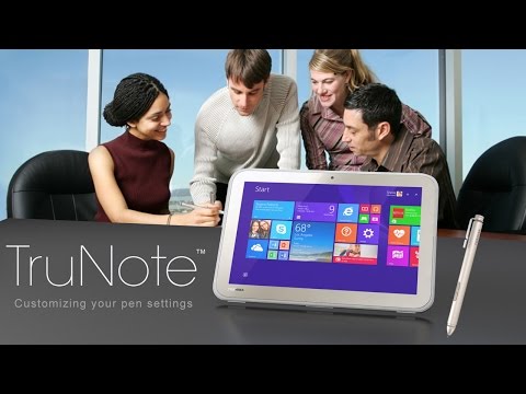 Toshiba How-To: Changing pen settings with TruNote™