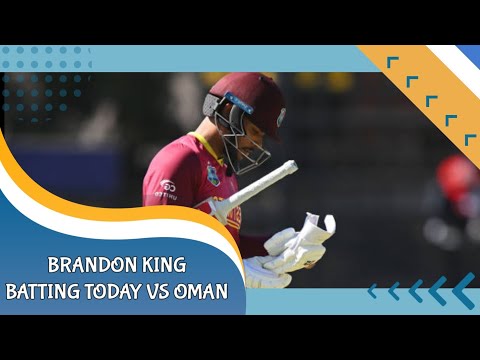 Brandon King century today vs Oman || Brandon King 100 runs today || #brandonking #wivsoman #wi