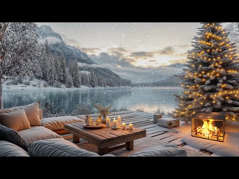 Experience the Warmth of Christmas: Relaxing Snowfall & Soothing Fireplace Sounds