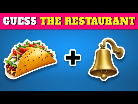 Guess the Fast Food Restaurant by Emoji 🍔🍕| Quiz Rainbow