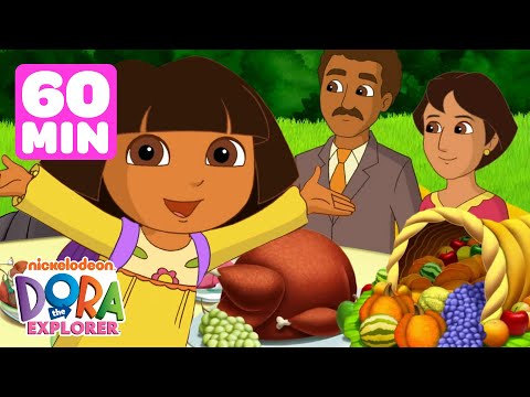 Dora the Explorer Thanksgiving Marathon! #2 🦃 1 Hour Compilation | Dora & Friends