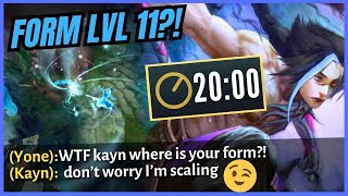 I Broke ANOTHER Kayn Form Record 😉 (20+ Minute form Game)