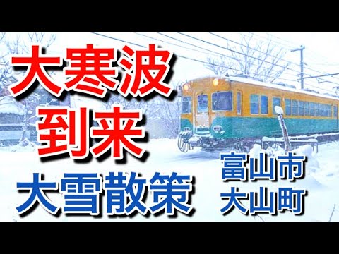 【寒過ぎ！】大寒波の中を散歩したら遭難しかけた！富山市の雪道