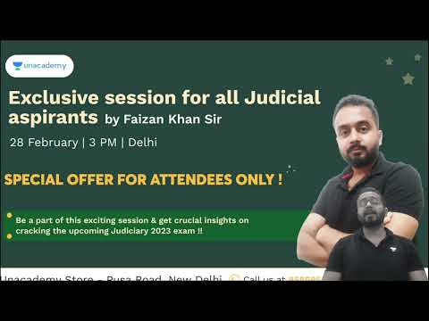 Exclusive session for Judicial aspirants | Faizan Khan | Delhi Experience center| #judicialservices