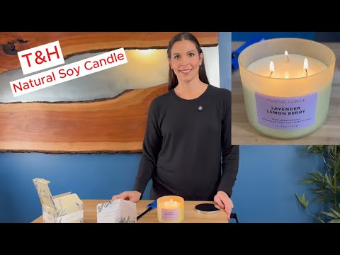 T&H Natural Soy Candle, relaxing scent beautiful candle! #candle #aromatherapy #soycandle