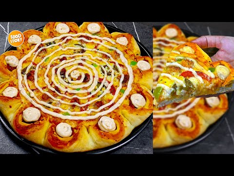 Restaurant Style Crown Crust Pizza Recipe by Samina Food Story