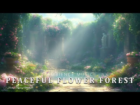 Peaceful Flower Forest Space | Magical Music For Inner Healing & Deep Meditation | 285Hz + 741Hz