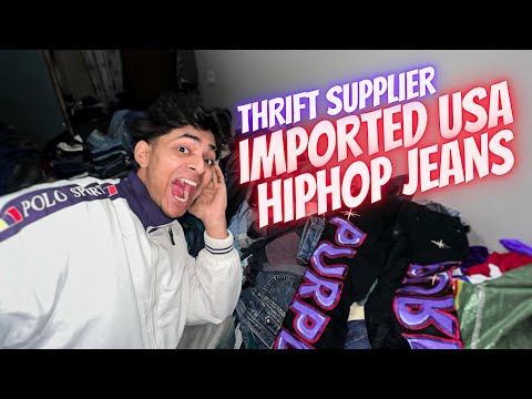 USA IMPORTED HIPHOP JEANS | how to start thrift store online on instagram india | thrift supplier