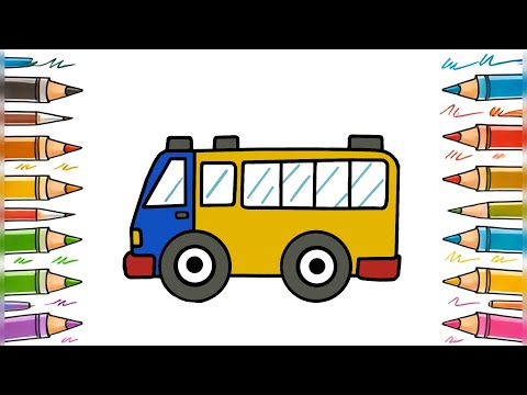 Step-by-Step Tutorial: Draw Your Own Cute School Bus! 🚌🎨