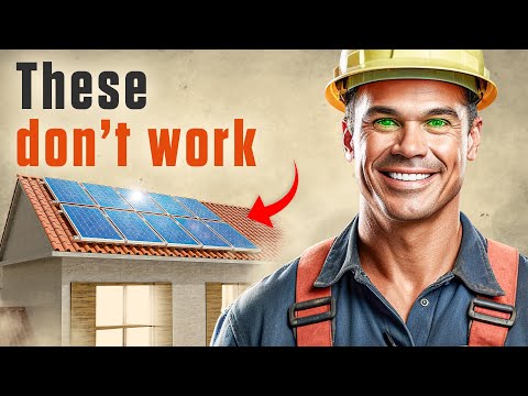 Home solar panels are literally a scam.