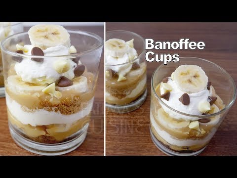 Banoffee Dessert Recipe | Banoffee Cups Recipe with Homemade Caramel | Easy Easter Dessert Recipes