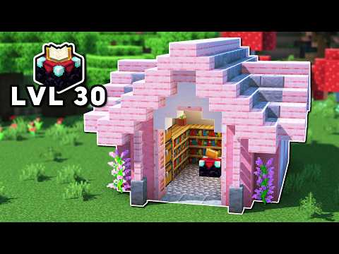 How to Build a Cherry Enchanting House in Minecraft