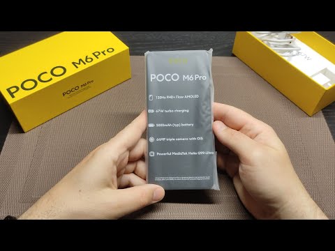 Xiaomi Poco M6 PRO Black Unboxing ★ Detailed and long ★ 4K UHD