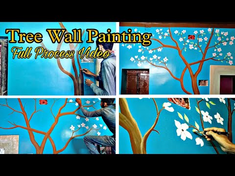 Snow Flower tree Paintings Home Decoration! #decoration