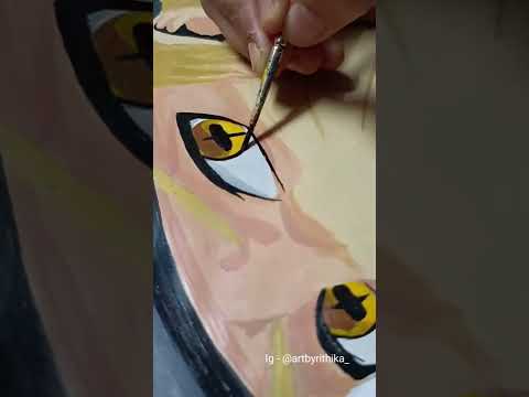 Painting NARUTO UZUMAKI 🎨🤩 #shorts #ytshorts #naruto  #narutoshippuden #anime