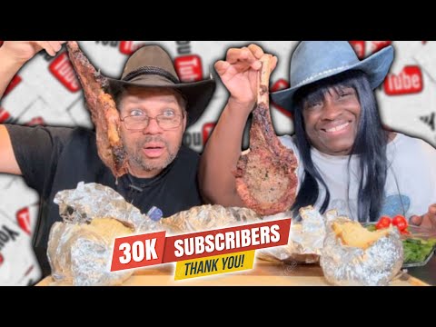 WE HIT 30K SUBSCRIBERS AND WE'RE CELEBRATING WITH A MASSIVE TOMAHAWK STEAK!