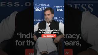 "Indian democracy was broken. But it's fighting back." What Rahul Gandhi said in the US...