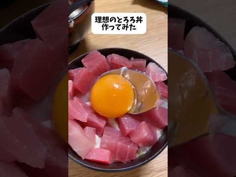 理想のとろろ丼作ってみた