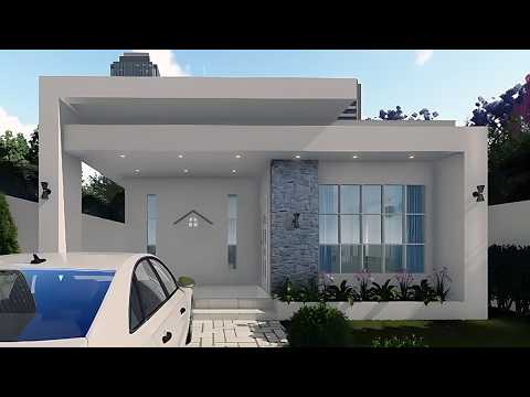 Modern Small House Design Ideas: 104 sqm (8x13) 3-Bedroom - with Floor Plan