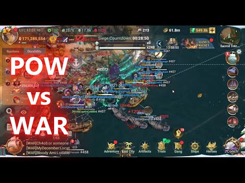 sea of conquest : POW vs WAR PORT 5 another close war !!!