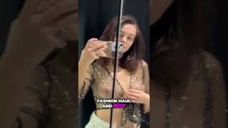 Transparent Summer Fashion Try-On Haul #NoBraChallenge #nobra #seethroughfashion #lingerie #shorts