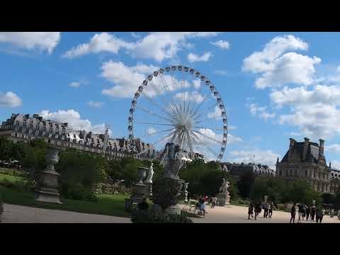 Paris Summer 5 minute walk in the Jardin De Tuileres #paris2024 #parisvibes Pete Renault Travel Vlog