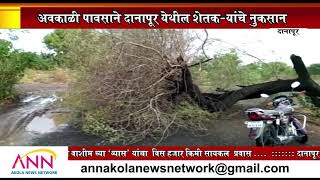 ANN AKOLA NEWS | अवकाळी पावसाने दानापूर येथील शेतक-यांचे नुकसान | DANAPUR