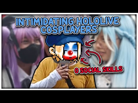 Intimidating Hololive cosplayers at small anime events【VLOG】