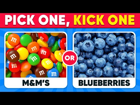 Pick One Kick One... JUNK FOOD vs HEALTHY FOOD 🍟🥗 Daily Quiz