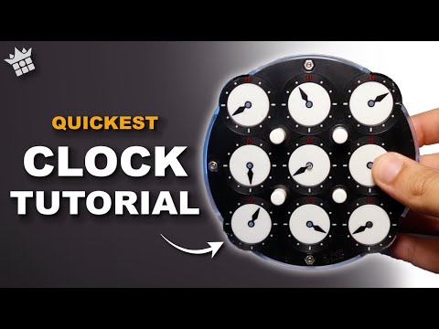 QUICKEST RUBIKS CLOCK TUTORIAL | How to solve in 1 minute!