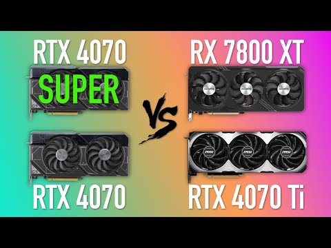 RTX 4070 SUPER vs RX 7800 XT, RTX 4070 Ti, RTX 4070 [Best GPU for 1440p gaming PC build]